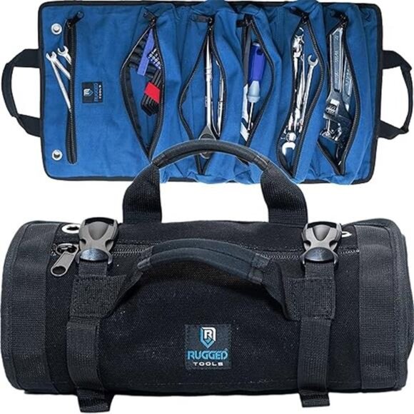 Rugged Tools Titan Deluxe Tool Roll Up Bag - Picture 7 of 7